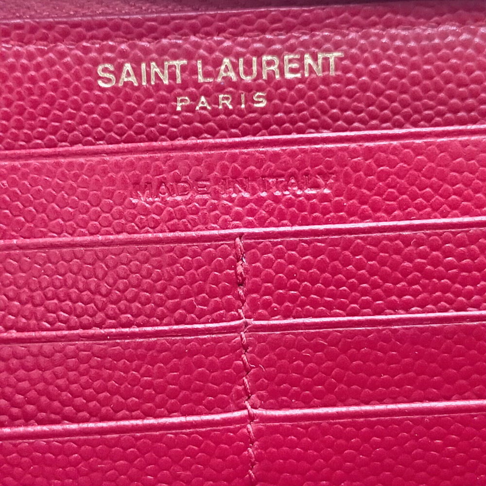 Saint Laurent Long Wallet Red Leather #76906S20 - Picture 5 of 9